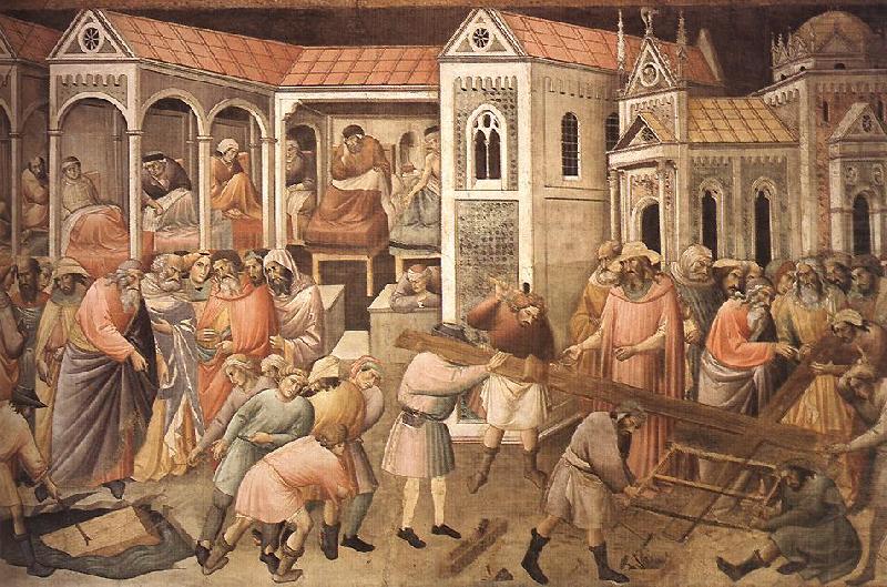 GADDI, Agnolo Preparation of the Cross (detail) xg china oil painting image